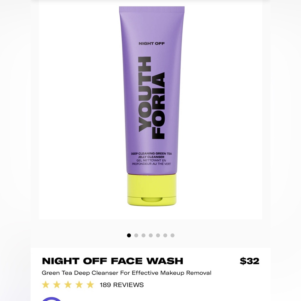 Youth Foria Night OFF Face WASH